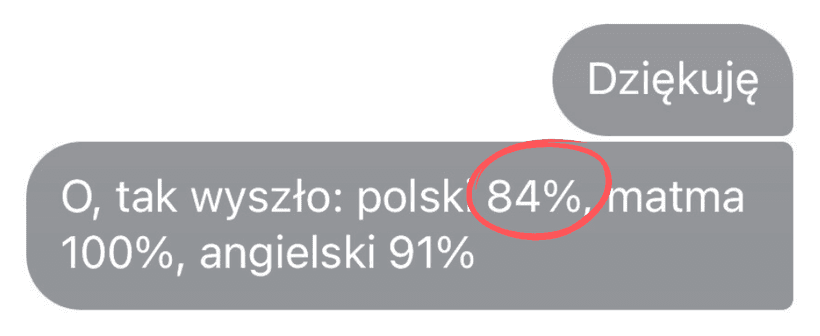Opinia rodzica o przygotowaniu do egzaminu z polskiego