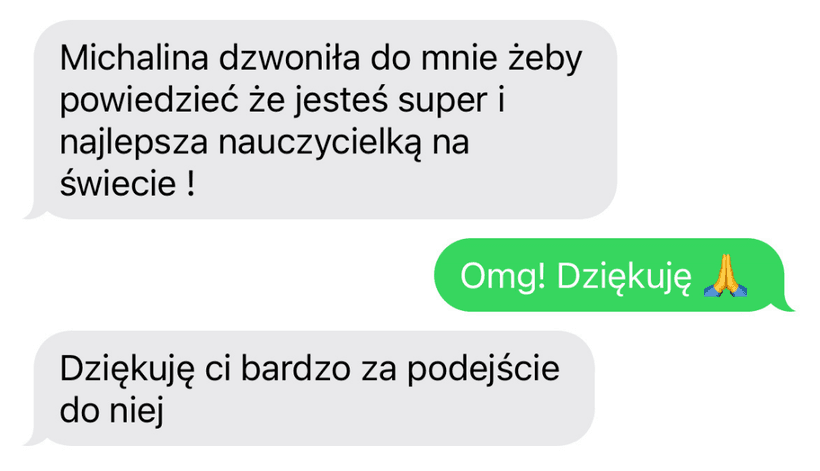 Opinia rodzica/ucznia o kursie — wynik na egzaminie z polskiego