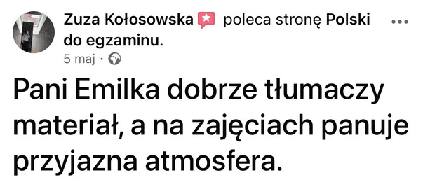 Rekomendacja rodzica: kurs online z języka polskiego